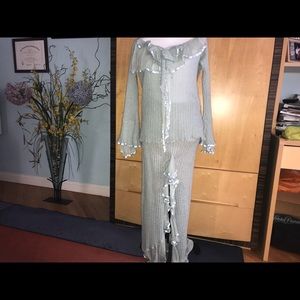 A mohair set of skirt and top